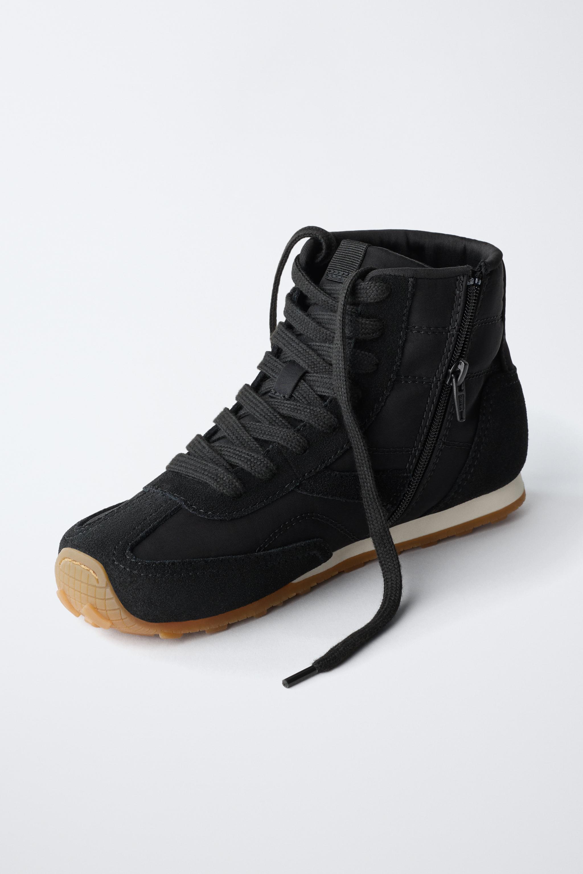 BOXING STYLE HIGH-TOP SNEAKERS